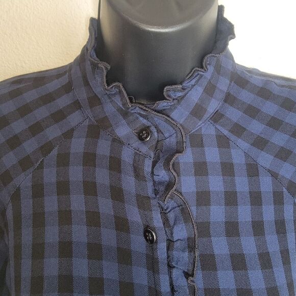 Cabi Aberdeen plaid button-up blouse top size XS - Picture 6 of 8